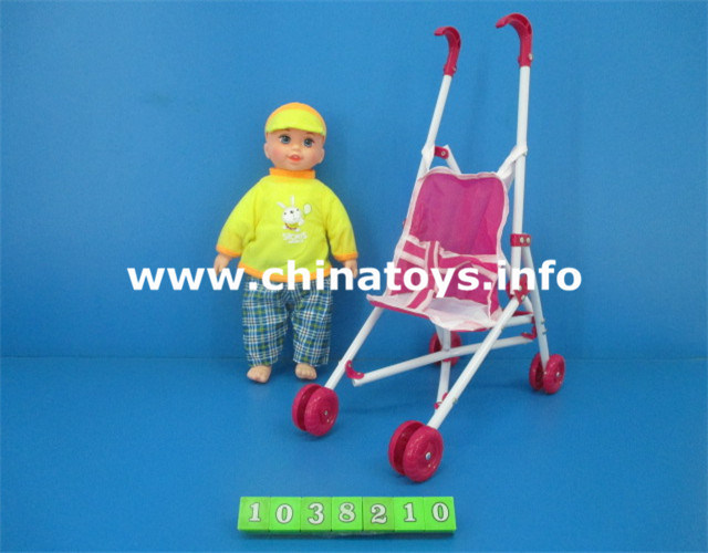New Plastic Novelty Trolley Baby Doll Toy Car (1038210)