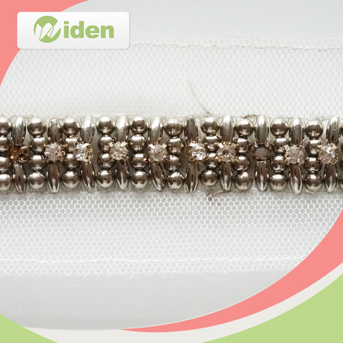 Eco-Friendly Dyeing Garment Accessories Beaded Lace Trim