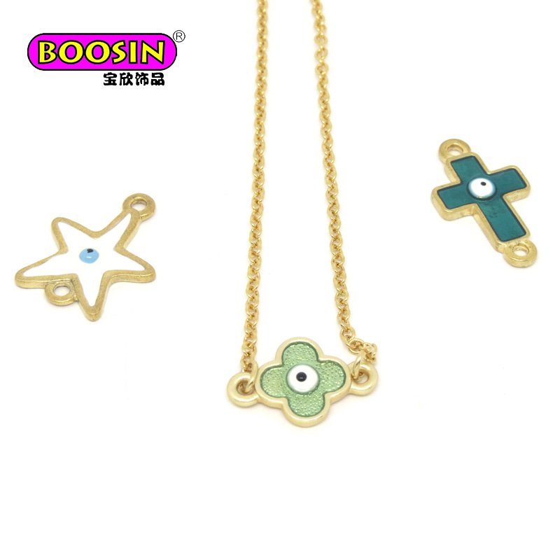 Fancy Initial Egyptian Evil Eye Multilayer Choker Necklace for Teen
