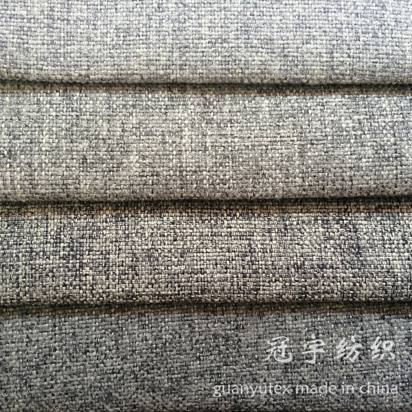 Decorative Linen Fabric with Polyester and Nylon for Sofa Covers