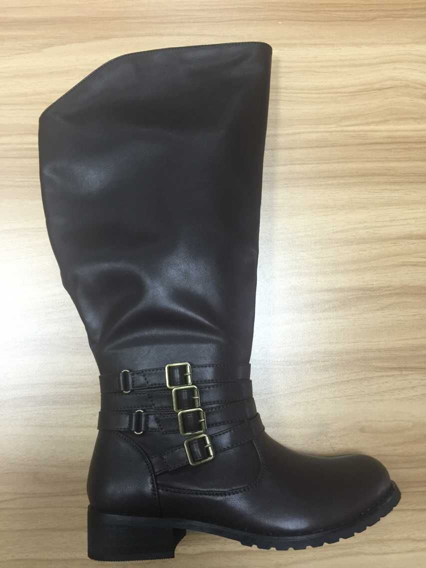 2016 New Style Fashion Flat Ladies Knee High Boots (HS09)