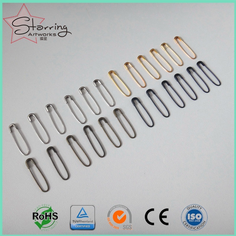 Hot Selling 22mm Mixed Color Metal U Shape Coilless Safety Pin