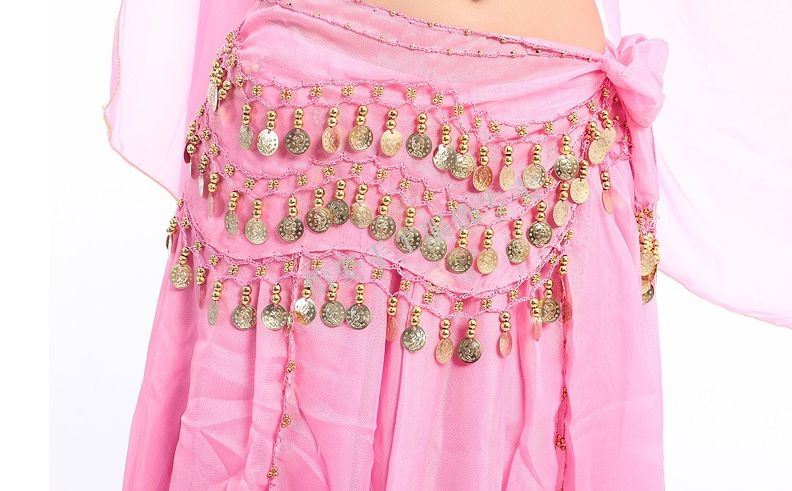 Indian Belly Dance Hip Scarf Coins Belt Skirt Sash
