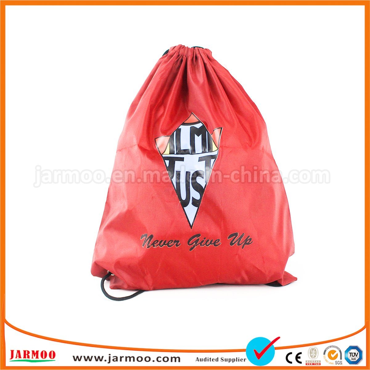 210d Polyester Nylon Cheap Sport Backpack Drawstring Bag