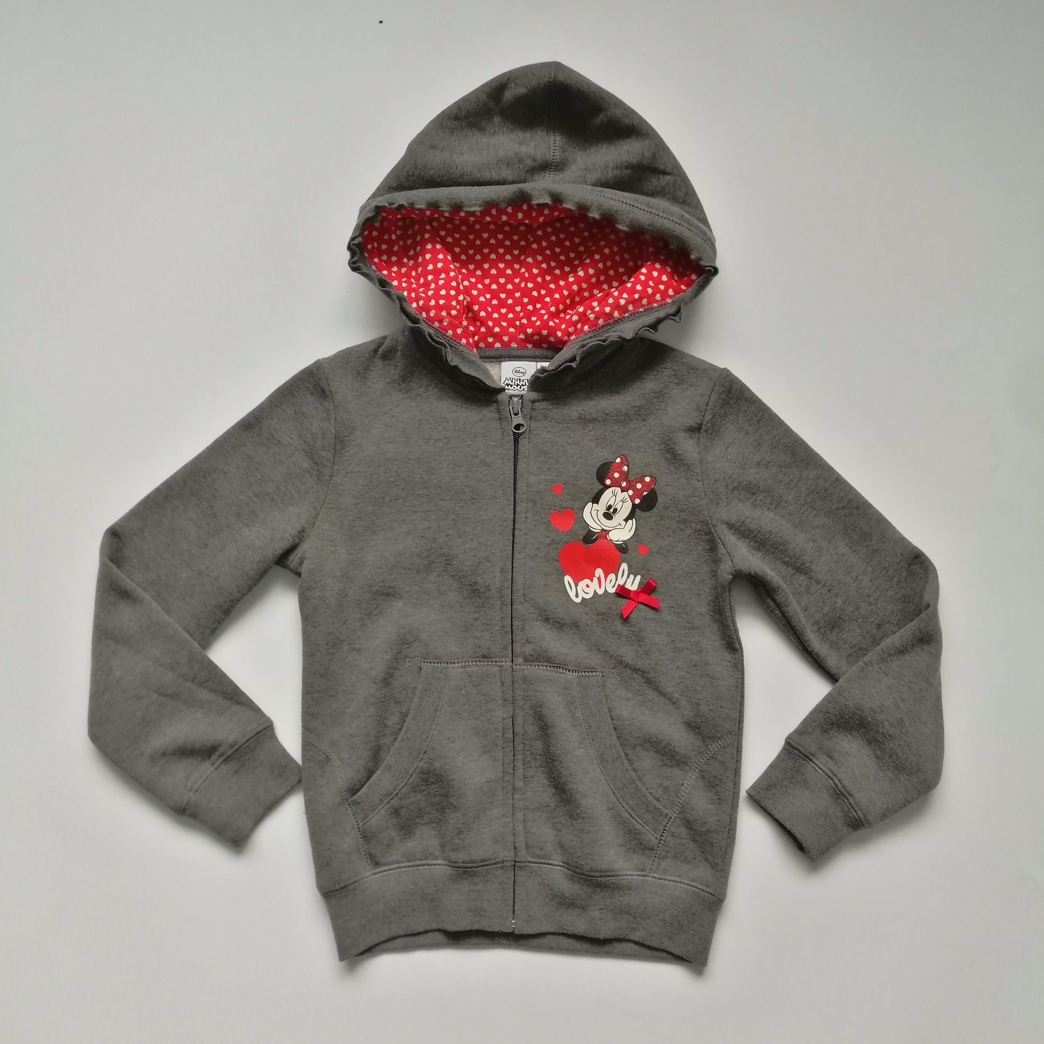 Disney Minnie Charact Children's Knitted Fleece Zip-up Hoodie Jacket