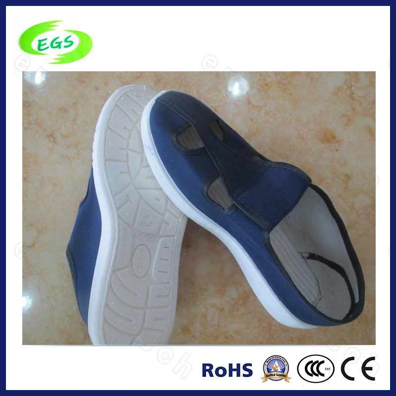 Comfortable PVC White ESD Antistatic Canvas Shoes, Casual Shoes (EGS-603)