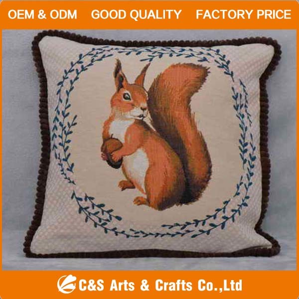 Custom Wholesale Animal Jacquard Sofa Cushion