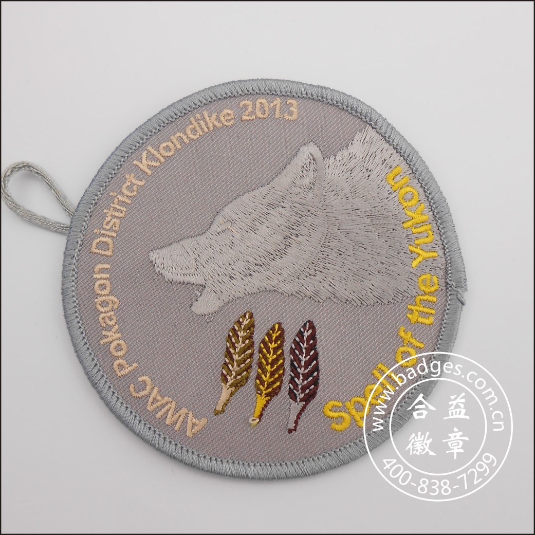 Embroidery Patch Garment Accessory Round Clothes Parts (GZHY-PATCH-004)
