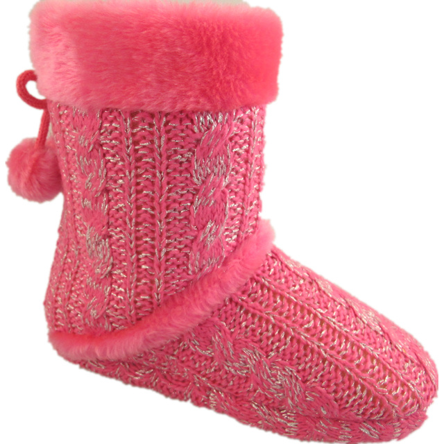 Cashmere Fabric Warm Indoor Boots