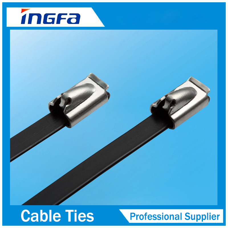 Full Coated Stainless Steel Cable Ties for Underground Applications 4.6X300