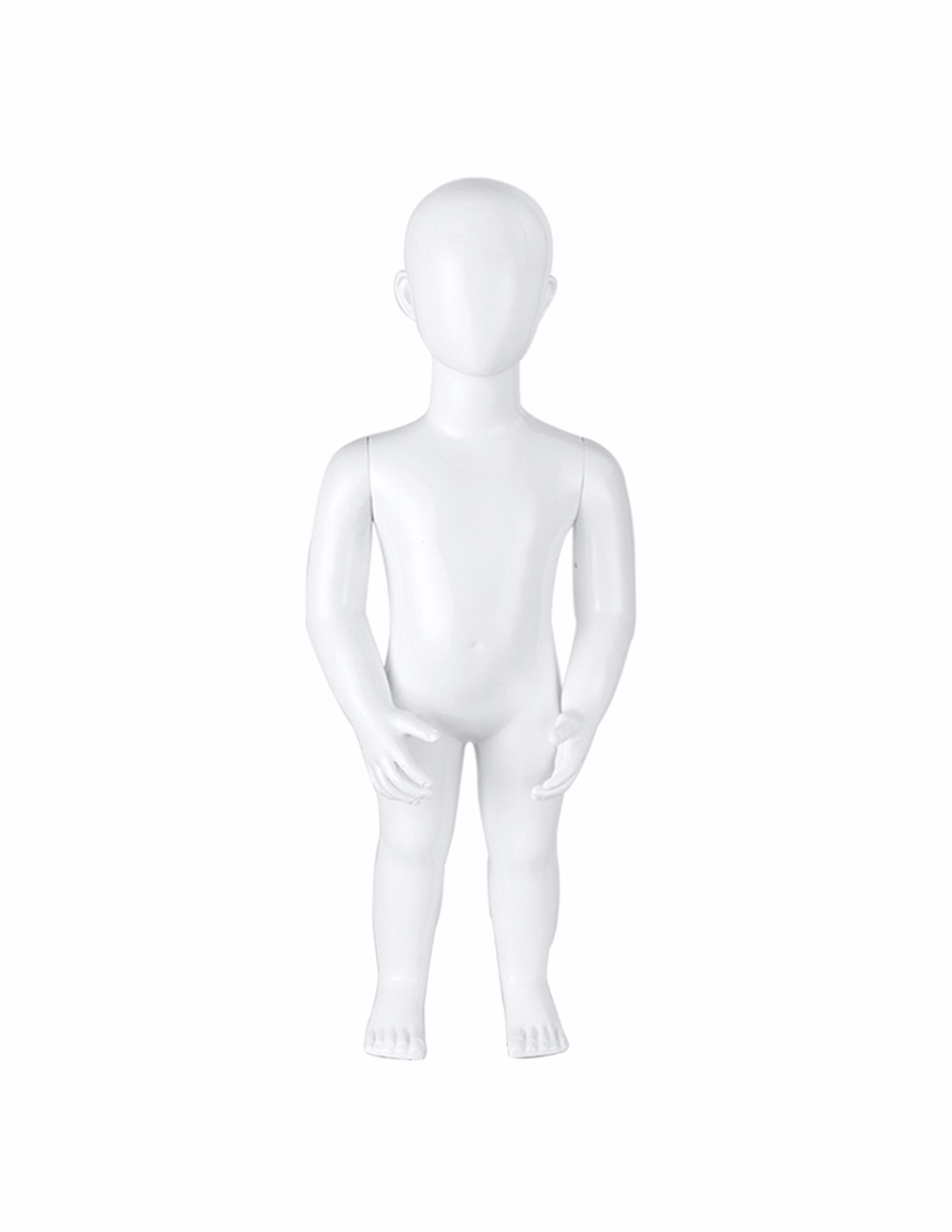 Bright White Full-Body Kids Mannequin (70CM)