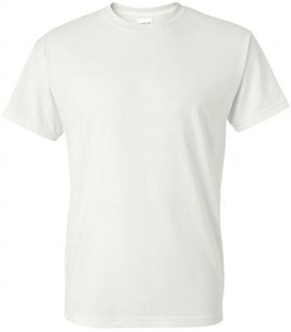 100% Cotton Promotion Round Neck White T-Shirt