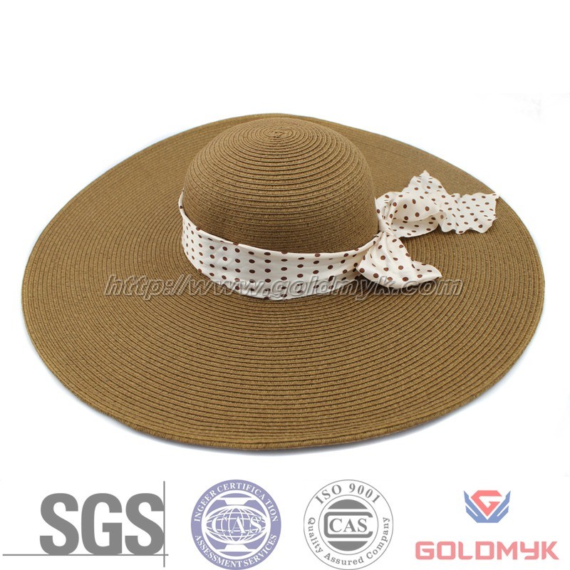 Woman Summer Paper Beach Hat (GKA03-B00005)