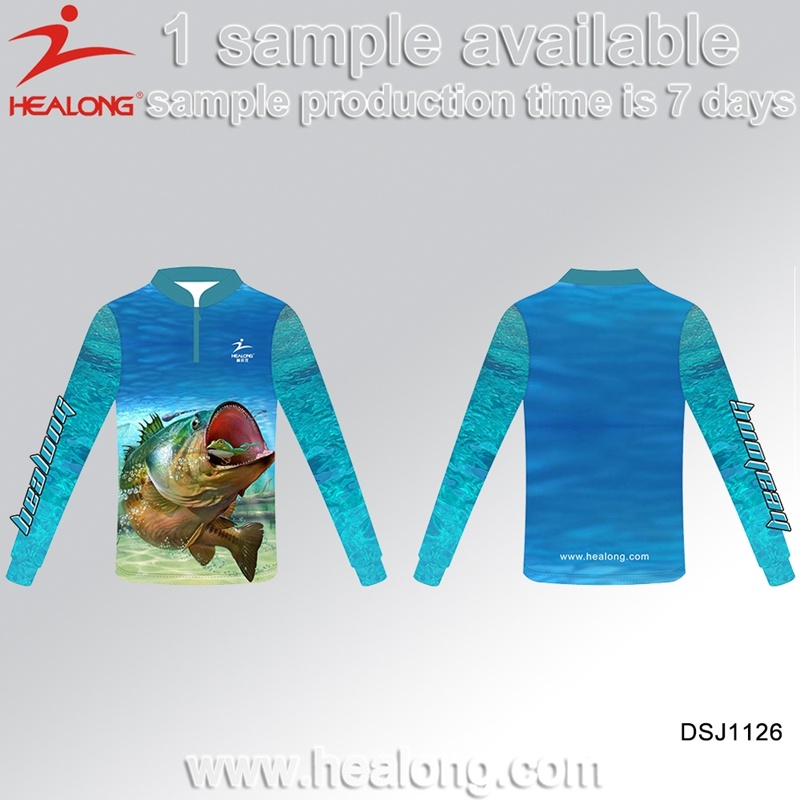 Any Style Professional Sublimated Custom Fishing Shirts