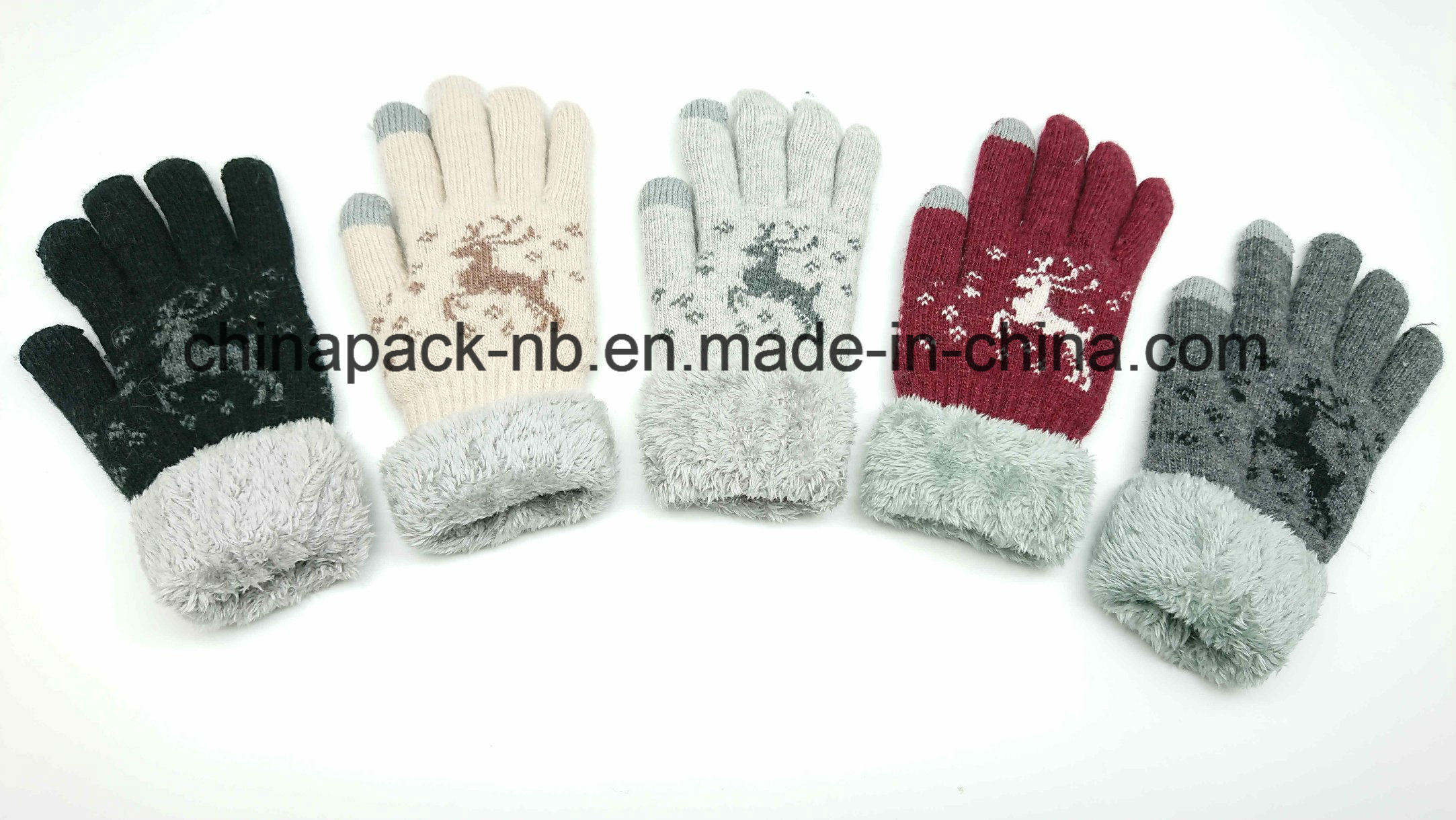 2018 New Winter Wool Warm Knitted Gloves