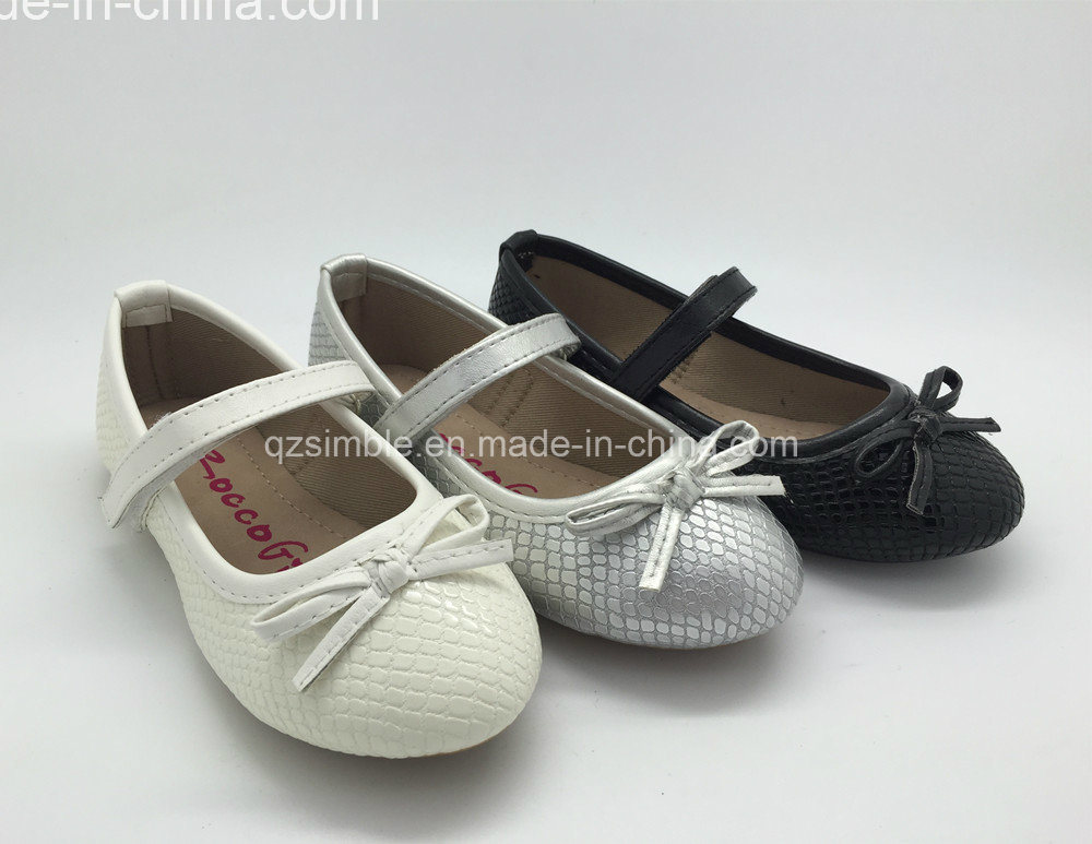 Children's Fashion Lace Flat Ballet Shoes with Lovely Bowknot