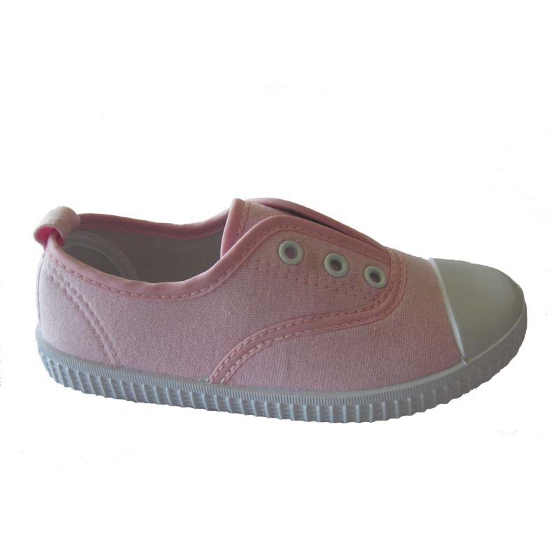 China Cheap Children Kids Lace-up Canvas Sneakers Shoes