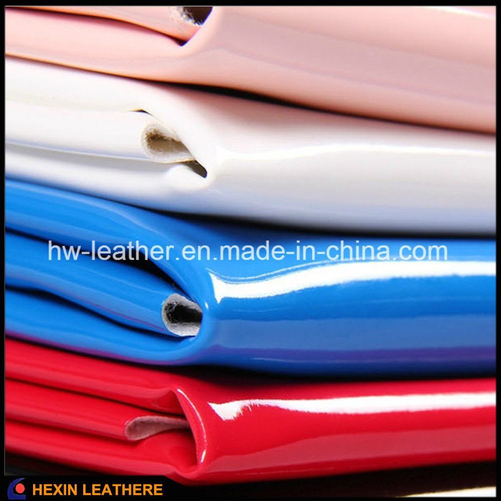 Patent PU Leather Synthetic Leather for Women's Handbags Shoes Hx-B1709