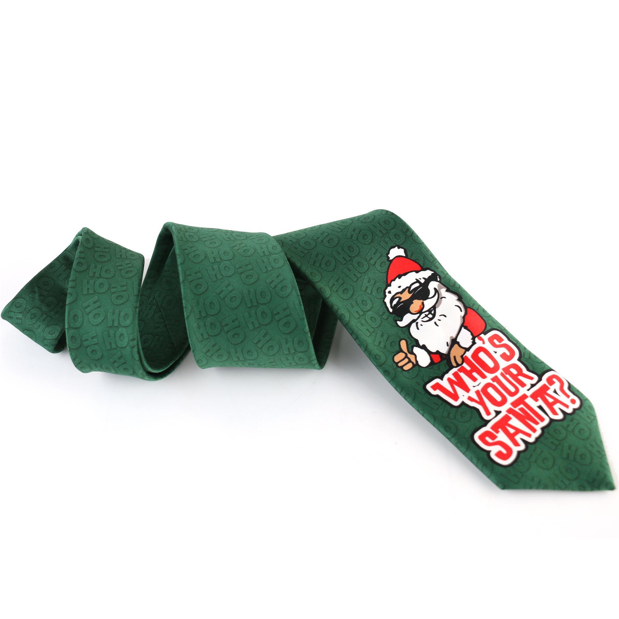 New Festival Gift Silk Tie Custom Made Christmas Logo Neckties