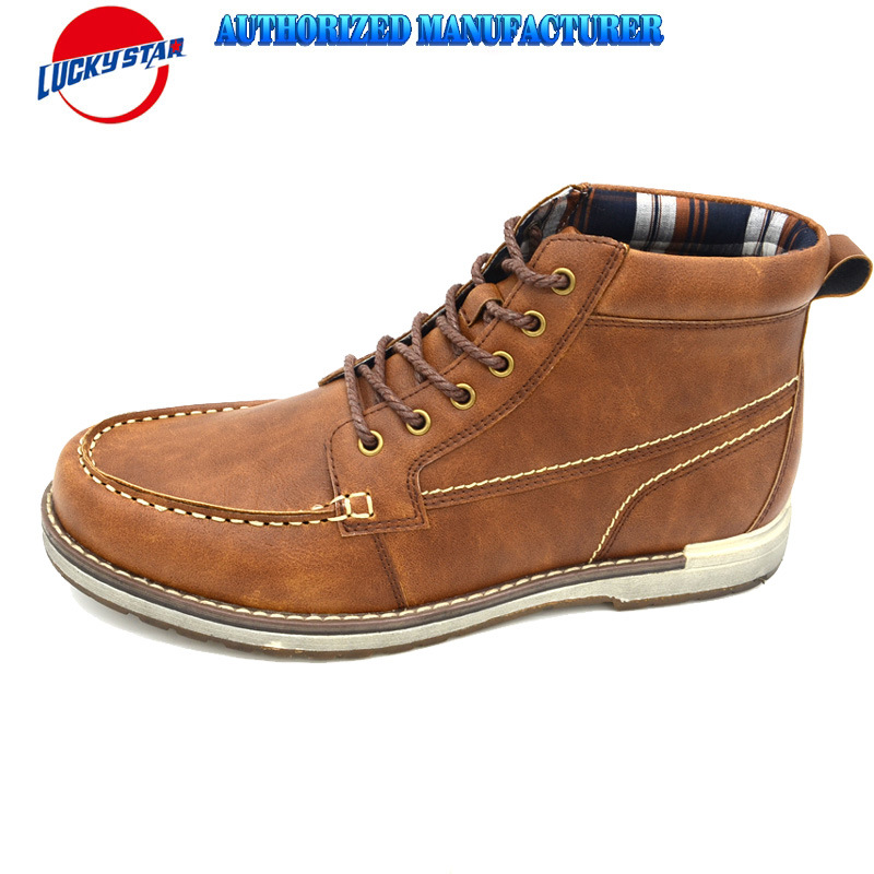 Basic Style Men's Casual Boots with PU&TPR Sole