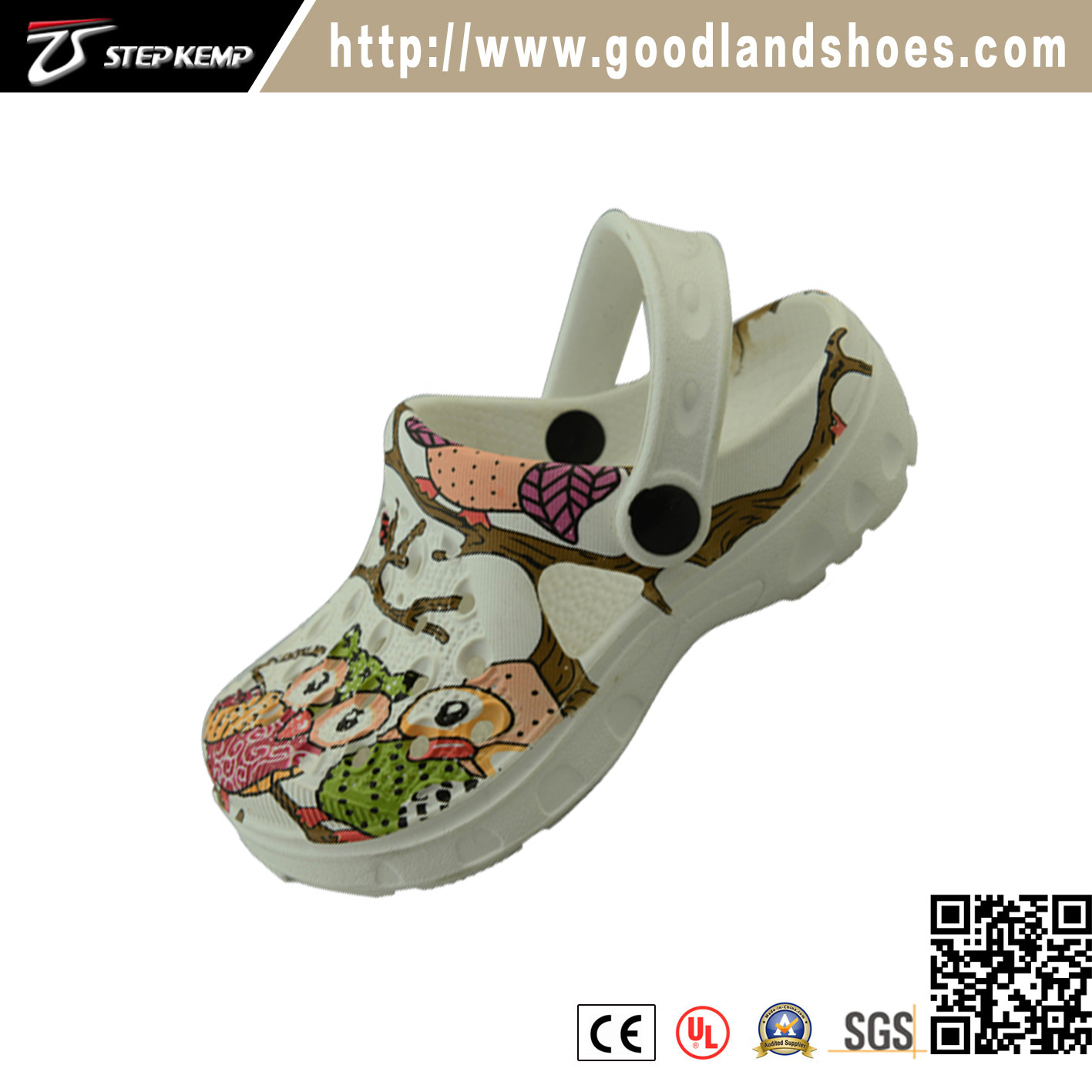 Casual Kids Garden Clog Painting Shoes for Children 20288c-2