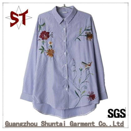 2018 New Design Lady Polo Shirt with Embroidery