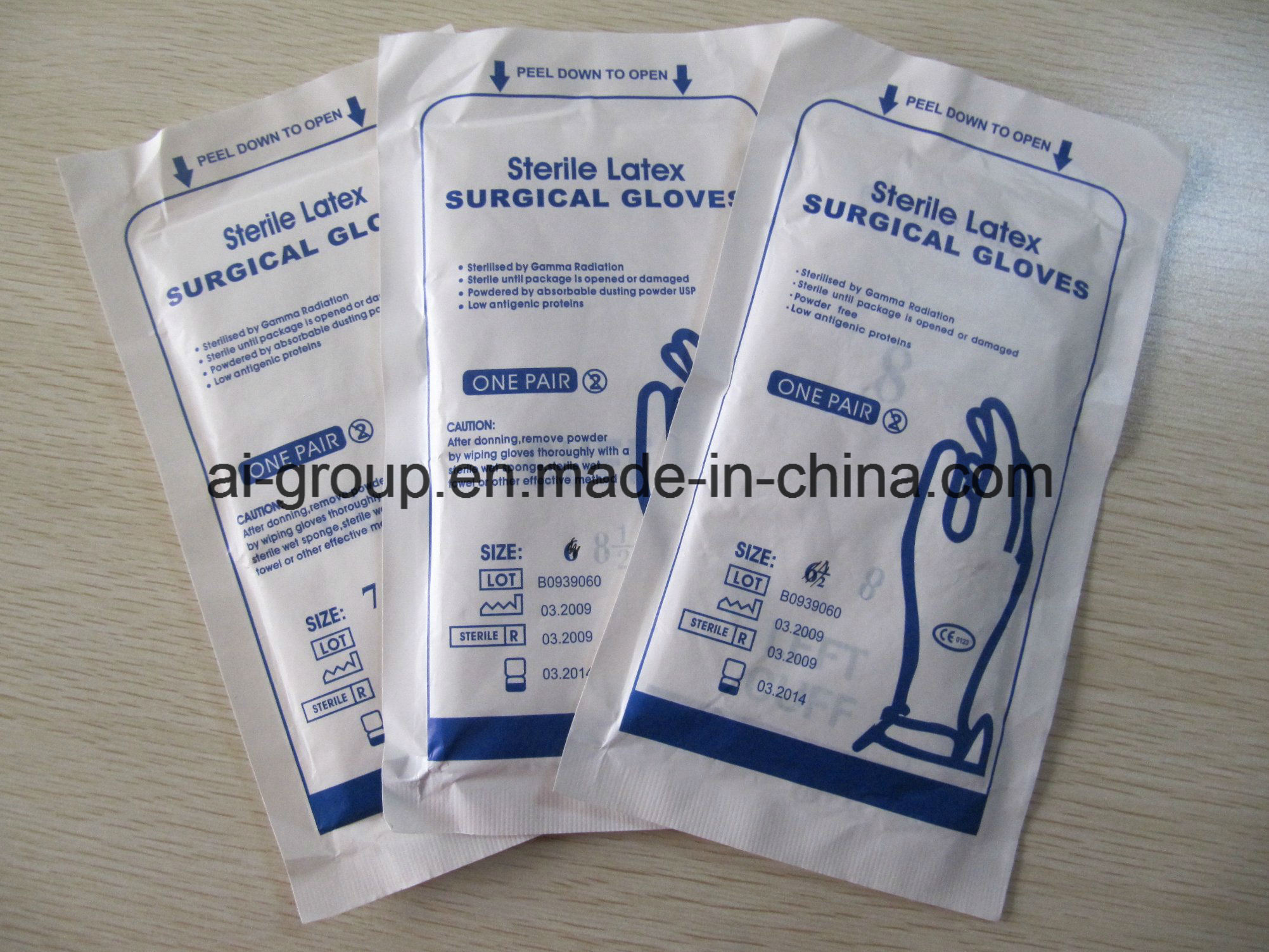 Disposable Medical Latex Surgical Gloves
