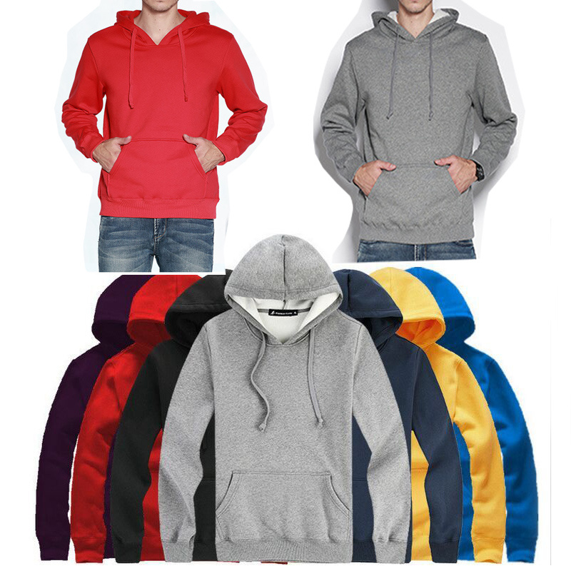 Wholesale Plain Casual Pullover Hoodies for Men
