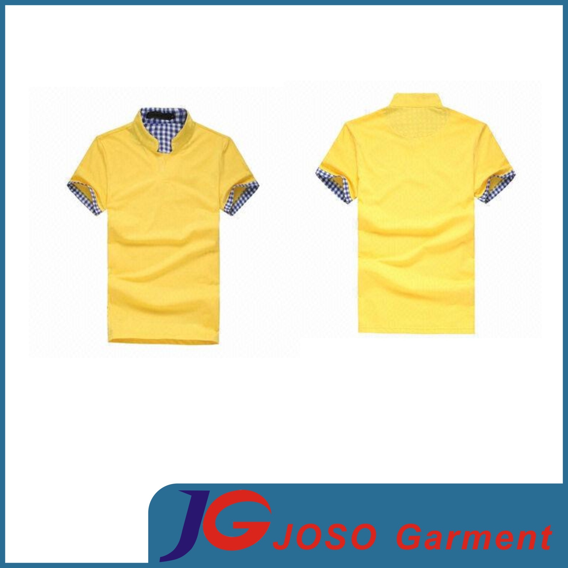 Shop Online Yellow Polo Neck Casual Shirts Tee Shirt (JS9012m)