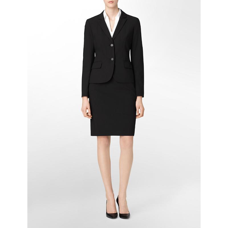 Made to Measure Women Black Skirt Suit