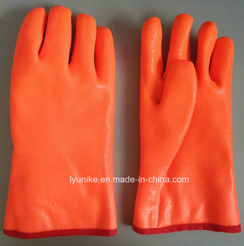 Heavy Duty Orange PVC Hand Working Gloves