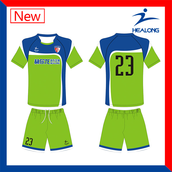 Healong 100% Customized Sublimation Football Uniform (Soccer Uniform)