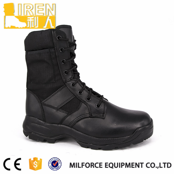 2017 Black Factory Price Police Tactical Boots for Army Men