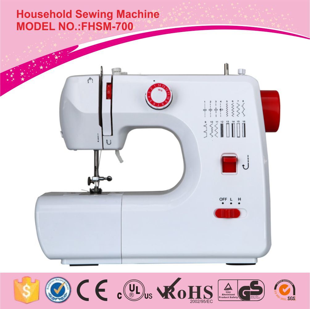 Plastic Bags Garment Tailor Household Embroidery Sewing Machine with Vof (Fhsm-700)