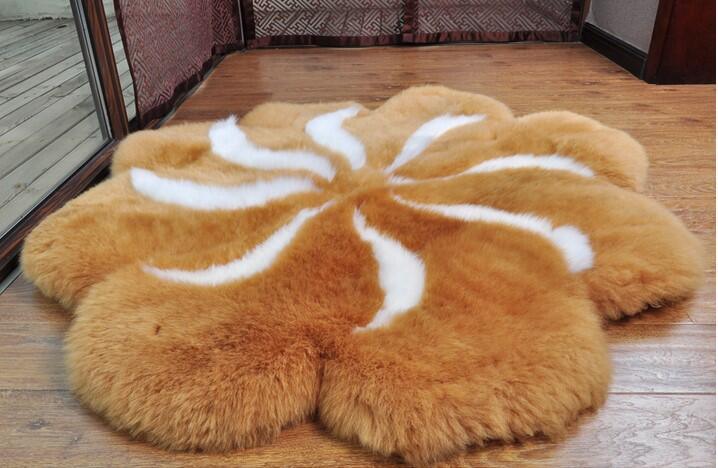 Luxurious Plush Sheepskin Fur Floor Area Carpet