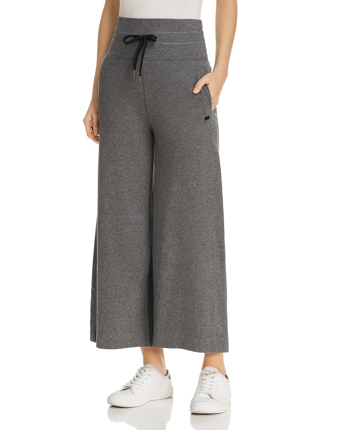 Newest Designs Women 100% Cotton Wide Leg Drawstring Pants