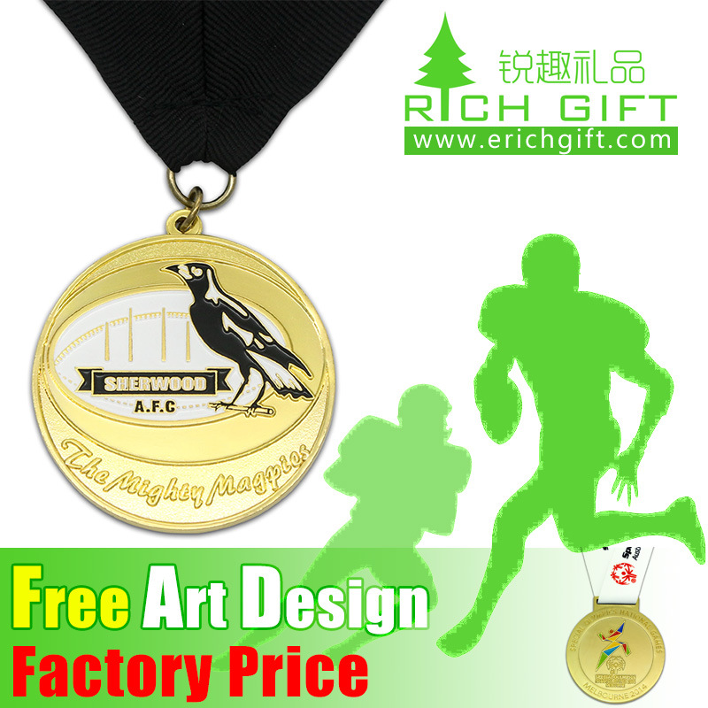 Medal Promotional in Iron Stamped with Soft Enamel Process