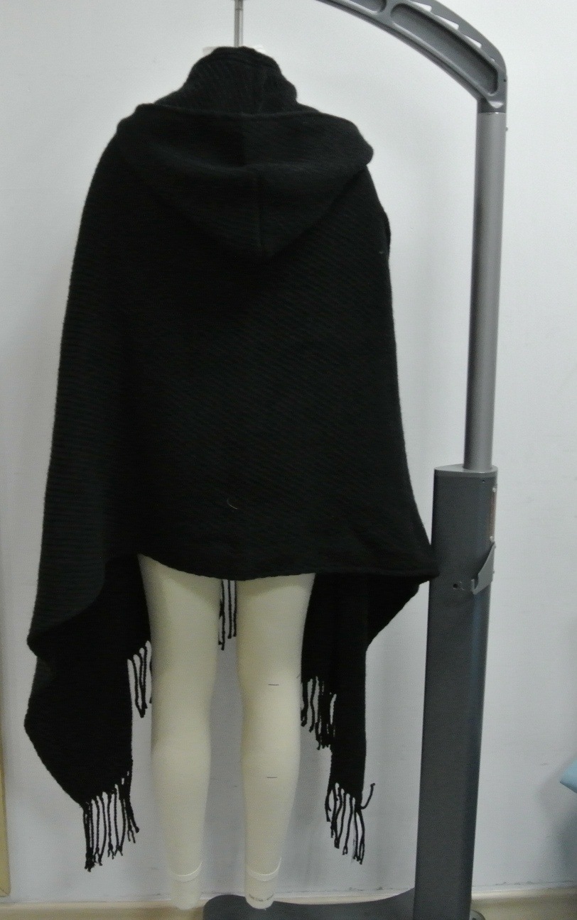 Twill Texuture Wrap with Hood