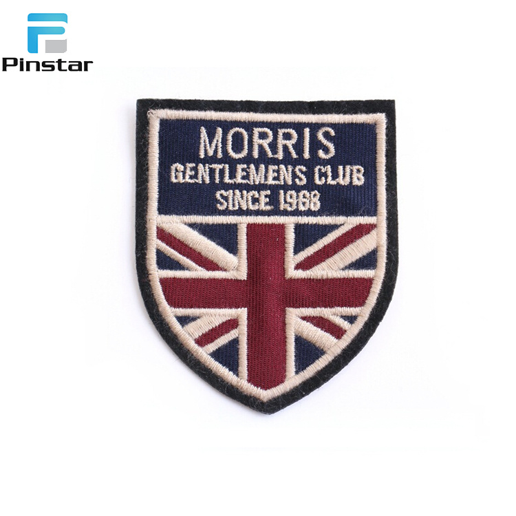 UK Flag Sew on Custom Logo Embroidery Patches Badge