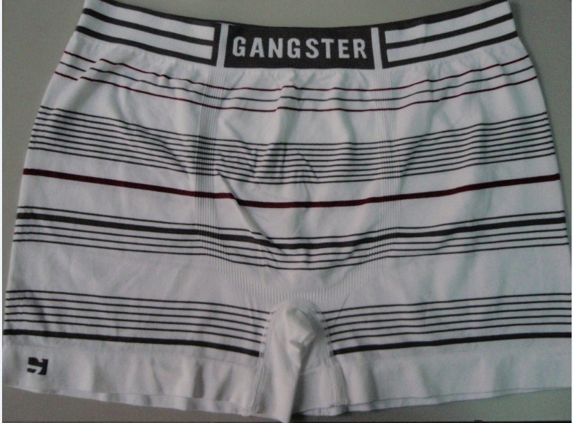 Plus Size Striped Styles Seamless Men's Boxer Underwear