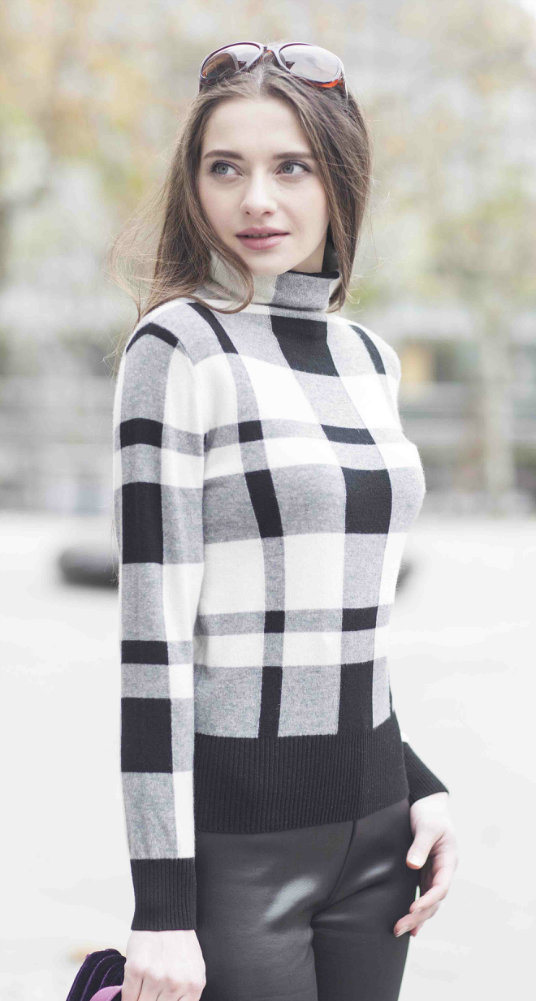 Ladies' Cashmere Sweater with Turtleneck (1500002012)