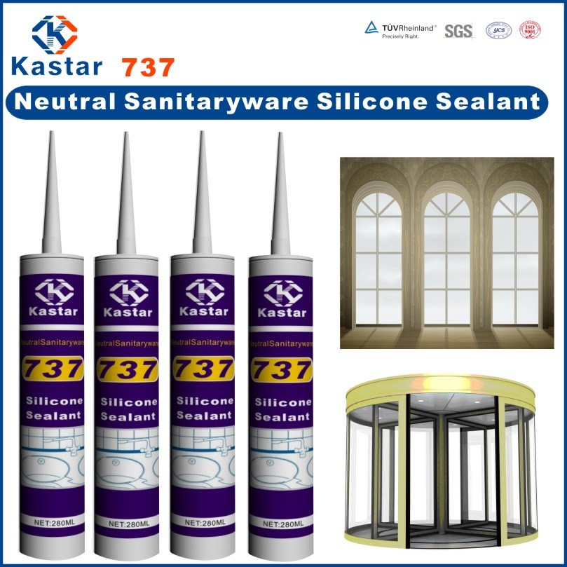 High Performance Mildew Resistant Clear Silicone Sealant (Kastar737)