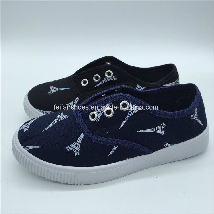 2018 New Design Children Canvas Shoes Injection Shoes Customized (ZL0111-2)