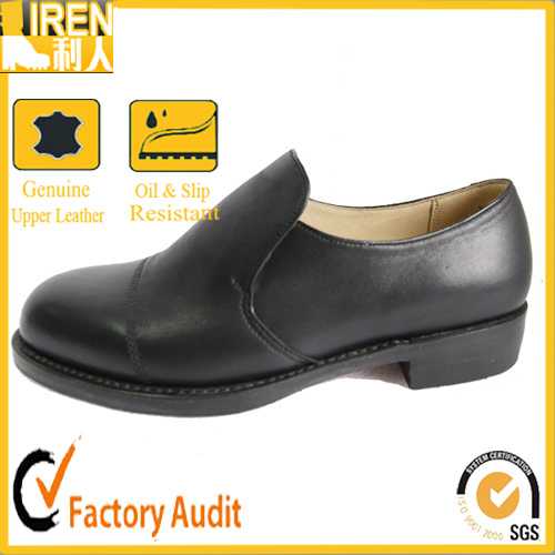 Modern Leather Fashion Black Army Office Shoes for Men