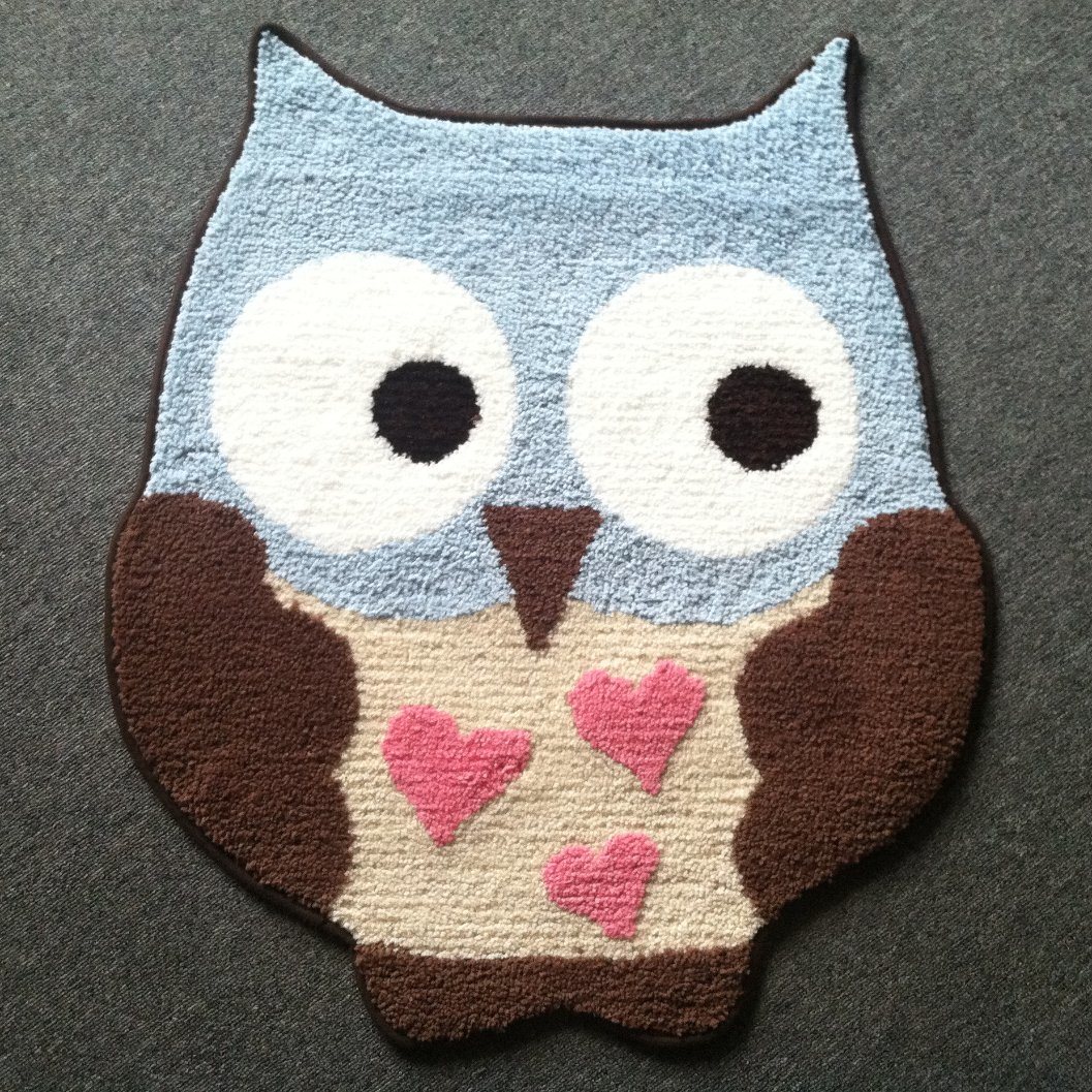 Cute Owl Design Decoration Play Carpet for Kid and Children