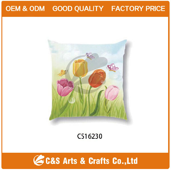 Polyester Flower Chair Pillows