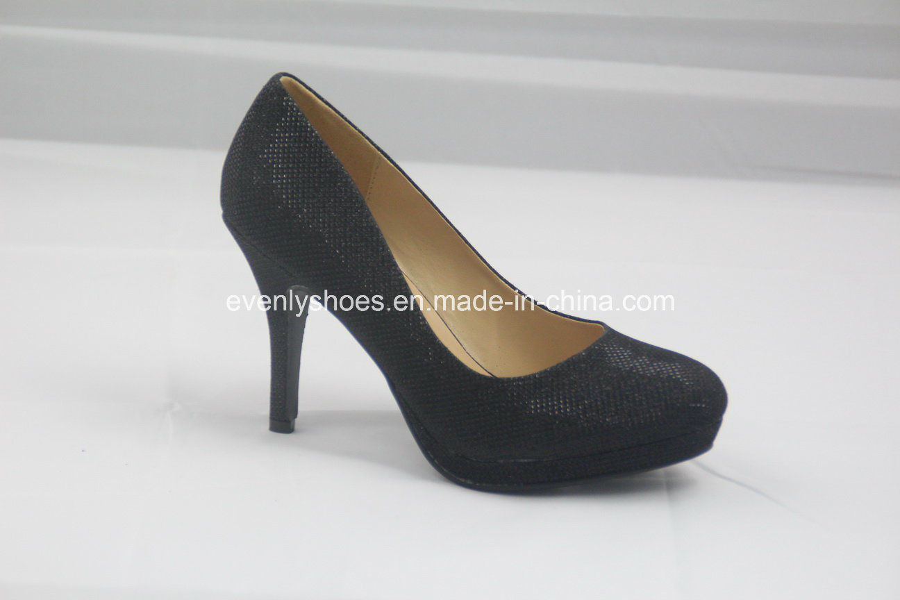 Qualitied Fashion Dress High Heel Women Shoes with Fabric Upper