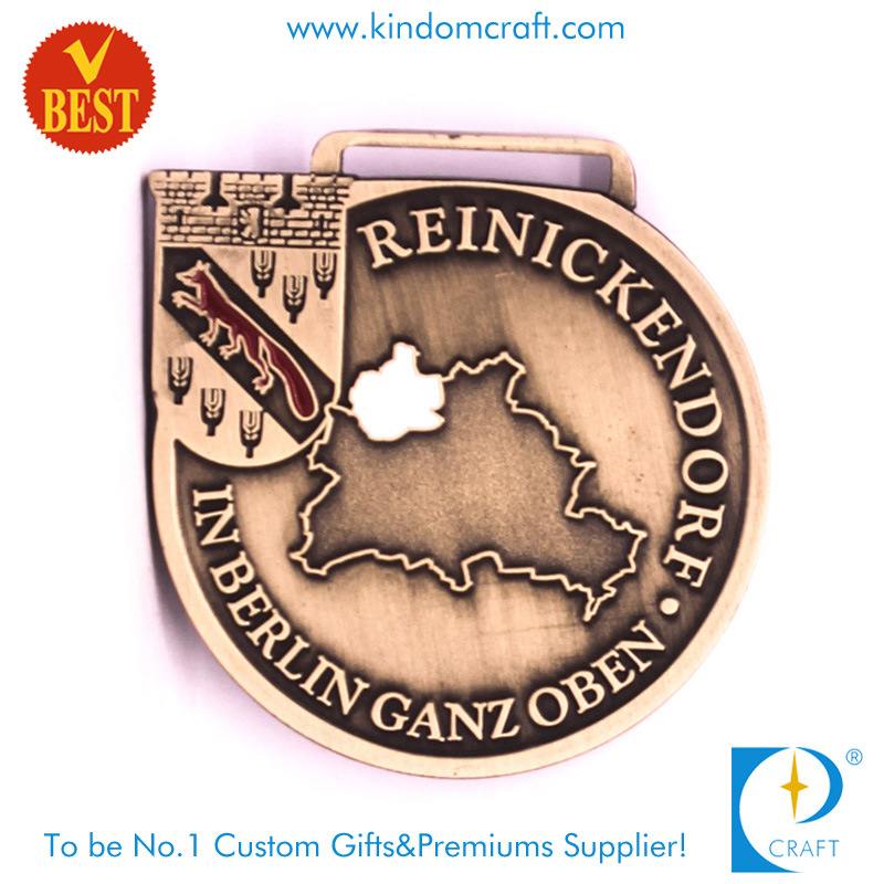 OEM Custom Antique Copper Souvenir Run Award Medal