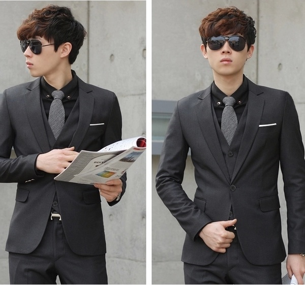 One Button Slim Fit Fashion Man's Casual Suit