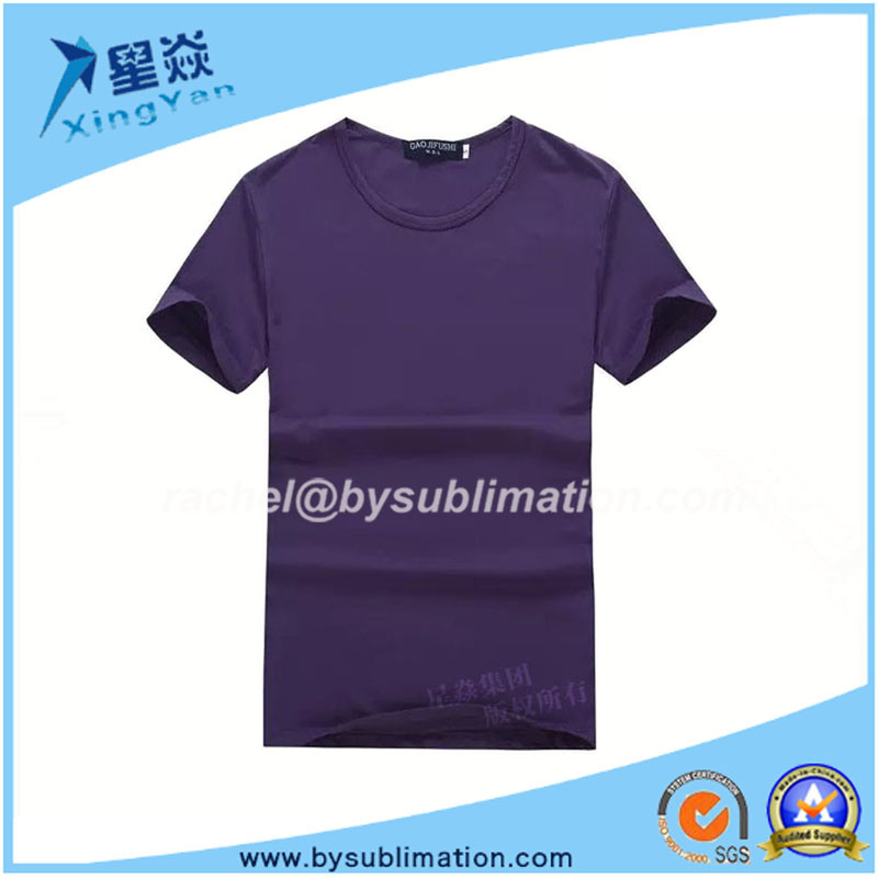 Purple Color Round Neck Modal Tshirt for Sublimation